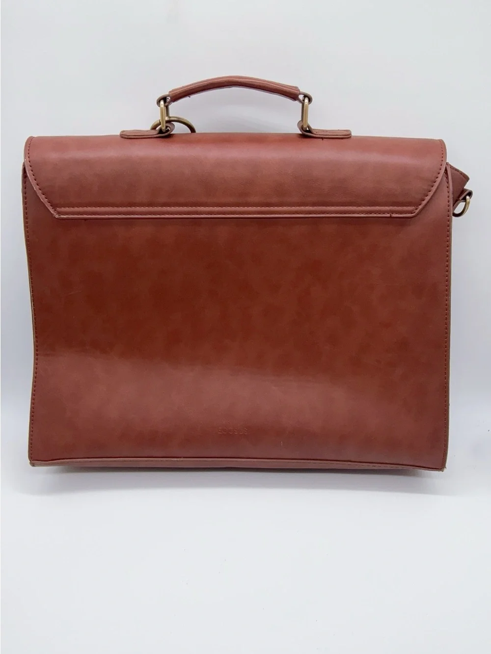 Ecosusi brown Briefcase Laptop Bag Faux Leather (no strap) - Picture 3 of 9